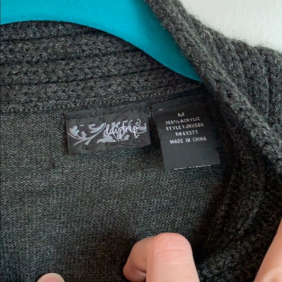 SOLD - Charcoal Gray Sweater - Picture 3 of 3
